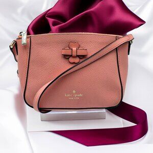 KATE SPADE NEW YORK Talia Zip CrossBody Clover Peach Rose Pink